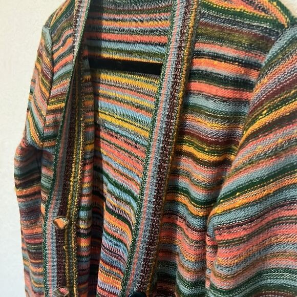 LIKE NEW Striped Knitted Colorful Cardigan - Excellent Condition Size Small - Picture 1 of 3